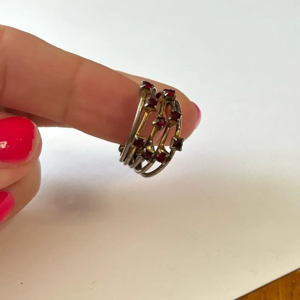 Stacked Ruby Ring